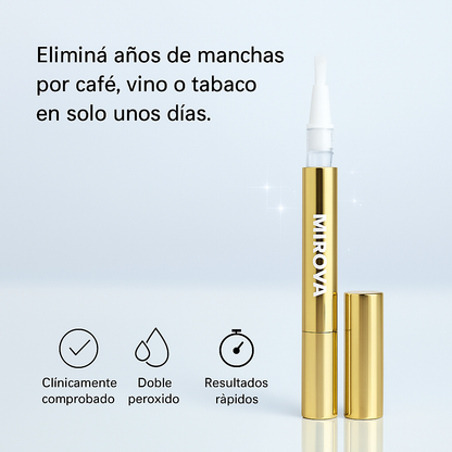 Mirova™ Lápiz Blanqueador - Dientes visiblemente más blancos en solo 3 días