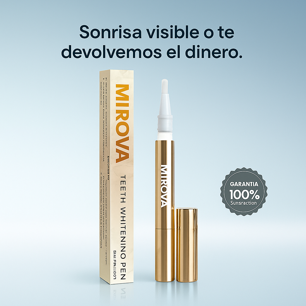 Mirova™ Lápiz Blanqueador - Dientes visiblemente más blancos en solo 3 días