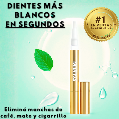 Mirova™ Lápiz Blanqueador - Dientes visiblemente más blancos en solo 3 días